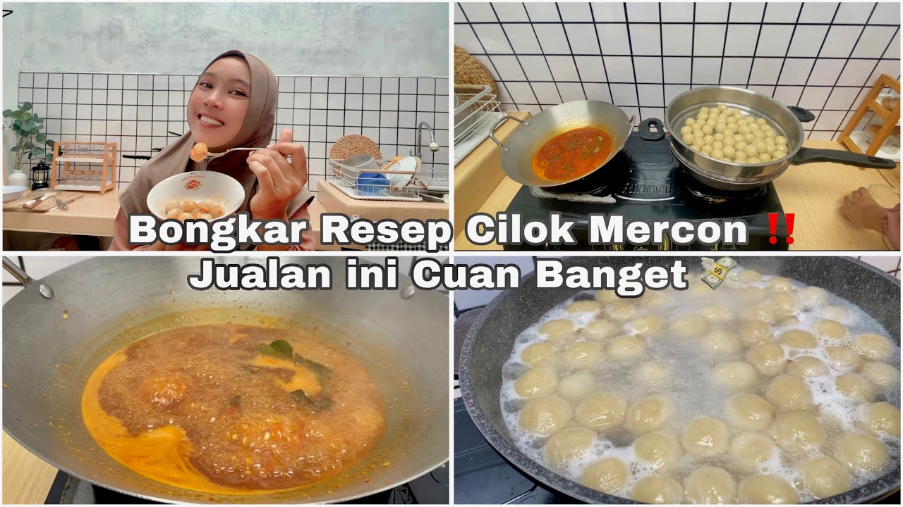 RESEP CILOK LENGKAP DENGAN SAUS MERCON BEST SELLER KEDAI FE ‼️