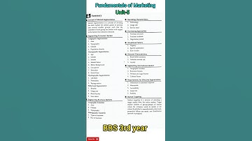 Fundamentals of Marketing unit-5 market segmentation....... summary // BBS 3rd year marketing #bbs