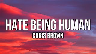 Chris Brown - Hate Being Human (Lyrics) | Say that I will never tell a lie to my baby