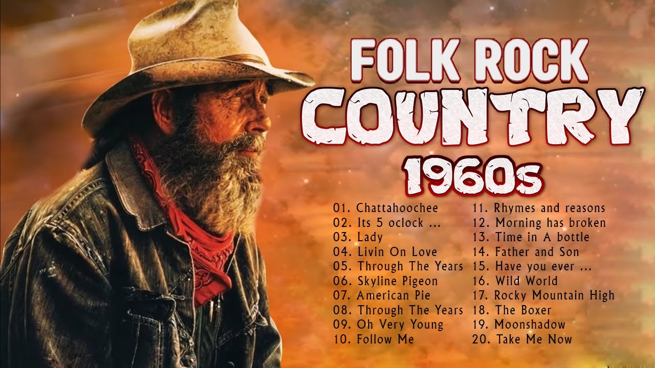 The Best Folk Rock Country Music Playlist With Lyrics, Folk Rock And Country Music - Kenny Rogers