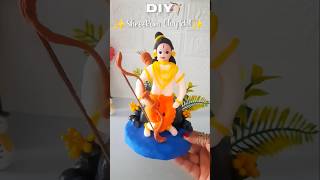DIY Shri Ram Clay Idol #shorts #viralshort #clay #ram #handmade #ramnavami #craft #viral #trending