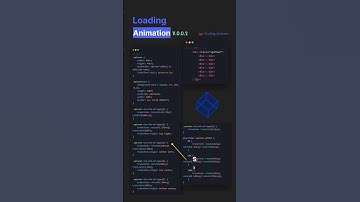 3D Cube Loading Animation #shorts #html #css