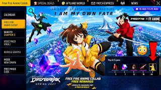 101% Confirmed Free Fire Anime Event Free Rewards 😘 Gaming Rules 2026 | Free Fire New Event