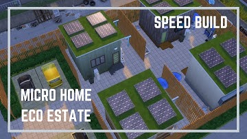 MICRO HOMES ECO ESTATE || SIMS 4 SPEED BUILD || OFF-THE-GRID