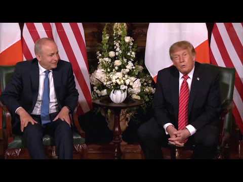 Irish leaders react after Trump says he'd 'love' to see a unified Ireland