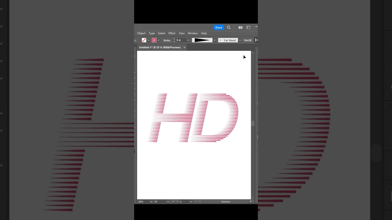 Two letter logo ideas | Logo with letters H and D | Adobe illustrator 2024 logo design tricks