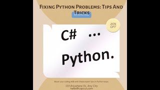 Fixing Python Problems: Tips And Tricks! #Python
