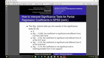 Lecture 7: Multivariate Regression