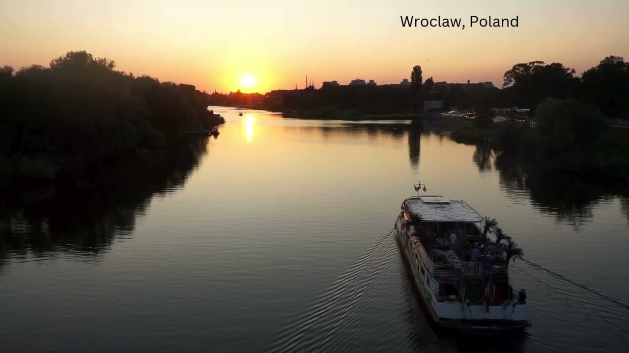 Beautiful sunset in Wroclaw, Poland 🇵🇱 