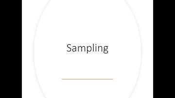 Research Methods - Qualitative Data Collection - 3 Sampling