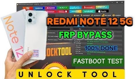Redmi Note 12 5G Frp Bypass ( Fastboot Mode  ) Unlock Tool #foryou #frp_solution #fastboot