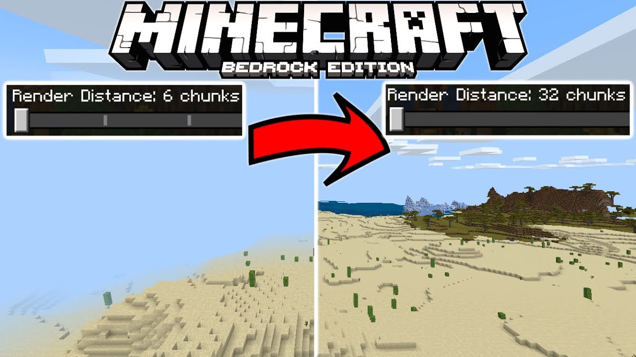 How To Get A Further Render Distance In Minecraft PE 1.18++ (No