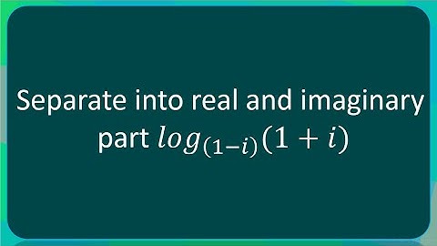 Logarithm of Complex Number | Example 3 | Crash Course | MU