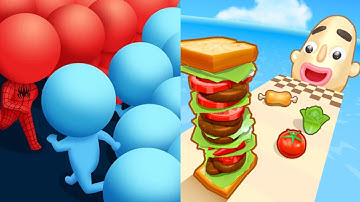 Sandwich Runner vs Count Masters - All Levels Gameplay Walkthrough