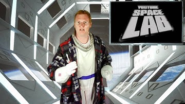 Captain Bobby is back in black...Men In Black. YouTube Space Lab with Liam & Brad