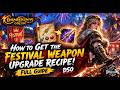 Drakensang Online How to Get the Festival Weapon Upgrade Drakensang Online How to Get the Festival Weapon Upgrade