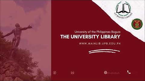 UPB GRC and University Library Services Orientation 2020