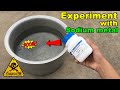 Testing sodium in water  amazing chemical experiment