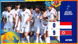 #U17WAC | Group A : Indonesia 0 - 9 DPR Korea