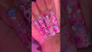 Barbie Aquarium Nails #nail #nailgame #nailart #nailtutorial