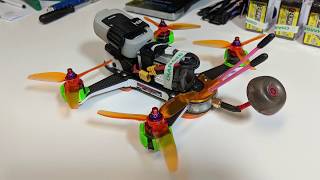 ImmersionRC Vortex 180 | Inverted Yaw Spin Practice | FatShark Goggle Footage