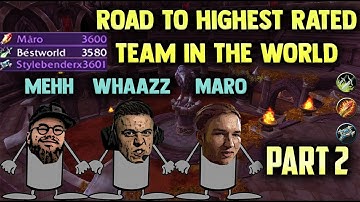 3655 RATING, HIGHEST RATED TEAM EVER IN WOW HISTORY (part 2/3)! 3v3 RMP with Raiku and Mehh.