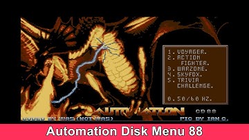 Atari ST / E  Automation Compact Game Disk Menu 88