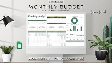 How to use Monthly Budget Spreadsheet - Step-by-step Instructions