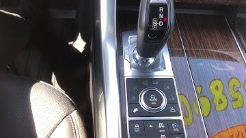 Operating Terrain Response on a Range Rover DM