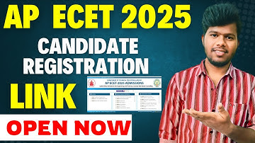 AP ECET 2025 Candidate Registration Link Open | Apply Now for ECET Admissions