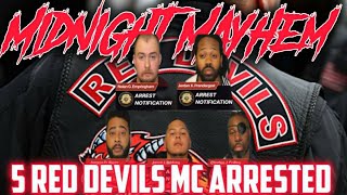 Midnight Mayhem 5 Red Devils MC Charged with Brawl in Saratoga Springs NY