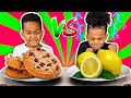 SOUR VS SWEET FOOD CHALLENGE WITH THE PRINCE FAMILY!!