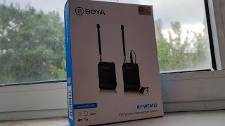 Boya BY-WFM12 и Shure Beta 58. Демонстрация работы радио системы для петличек с ручным микрофоном