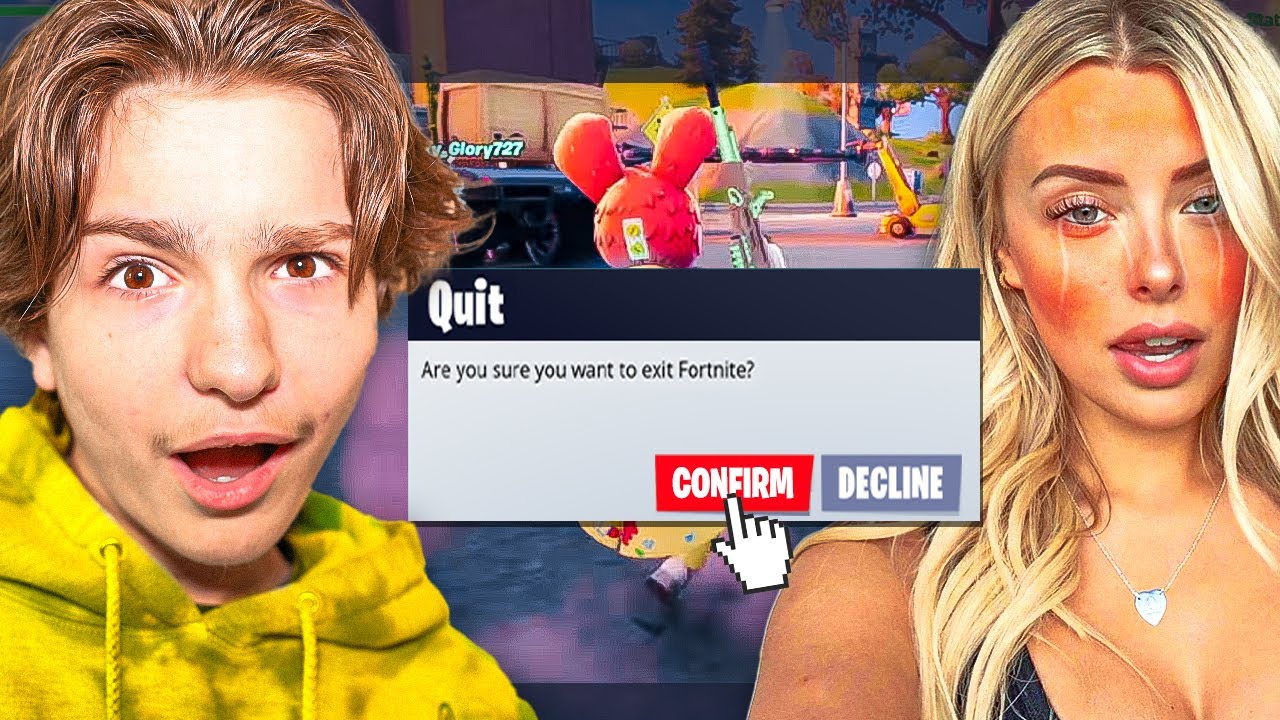 Faze H1ghSky1 Trolls World's BEST E-Girl Till Ragequit Fortnite