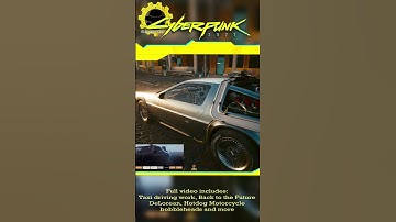 New Cyberpunk Mods - Back to the Future DeLorean