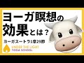 【ヨーガスートラ】第1章29節 瞑想決定版の効果