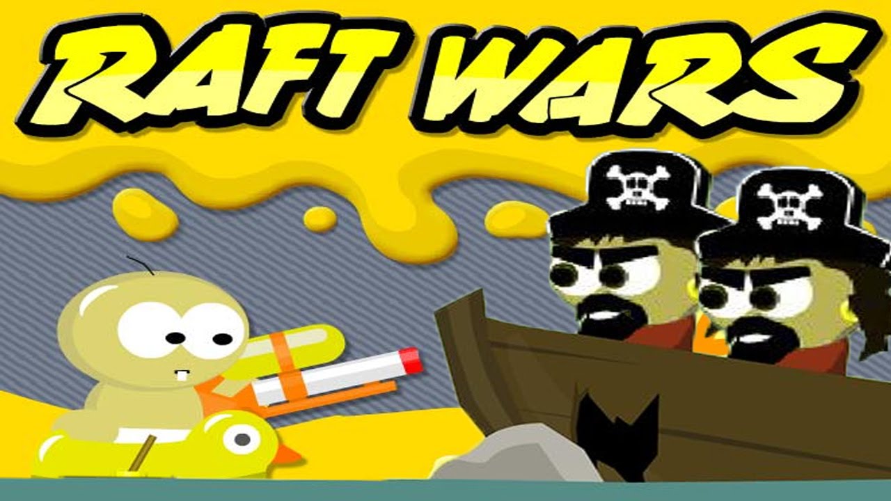 KILL THE PIRATES!! (Raft Wars - Miniclip Flash Game)