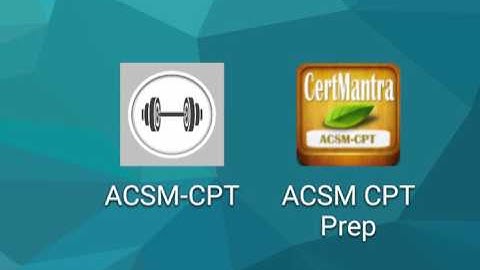 ACSM apps