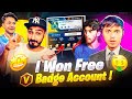 I won richest v badge free fire account from giveaway   garena free fire max