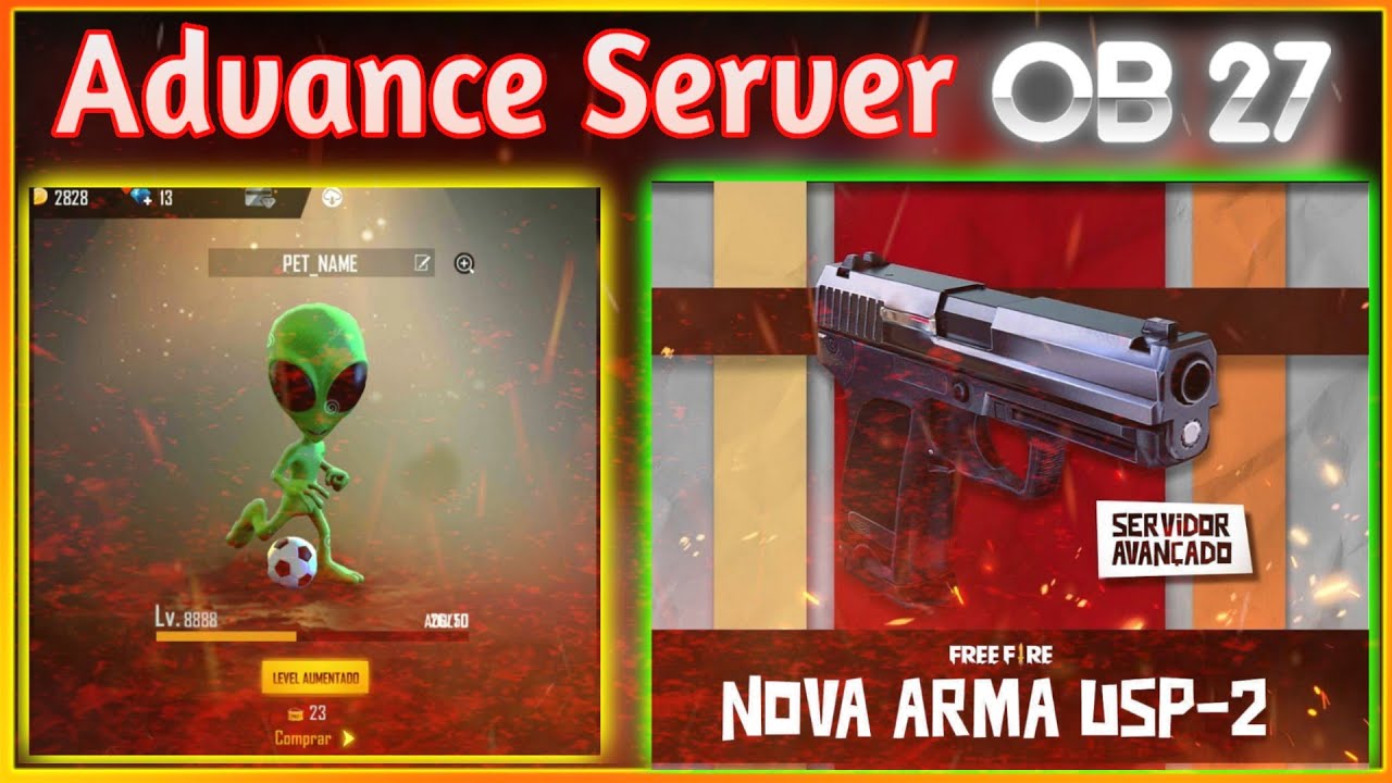 FREE FIRE OB27 ADVANCE SERVER FULL VIDEO | NEW PET AND NEW USP GUN IN ADVANCE SERVER |