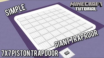 Flush 7x7 Piston Trapdoor | Minecraft 1.20 Redstone Tutorial