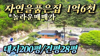 (★홍천전원주택매매★)NO.22690 자연을 품은 집 매매가 1억5천 대지200평 건평28평 홍천전원주택매매 #홍천1억대전원주택 / 양평다온부동산 01071247807