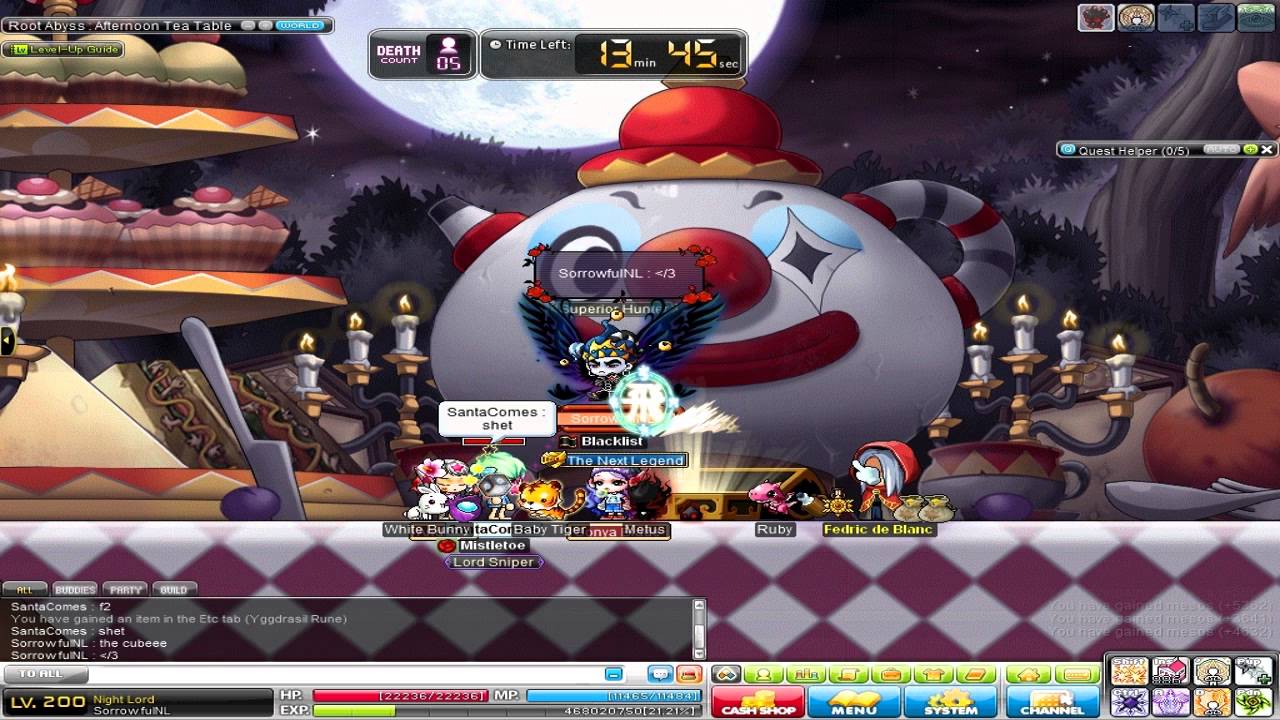 MemorableMonday: Lv 200 Nightlord Duoing Root Abyss (ft. SantaComes) - YouTube