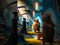 Cat beat evil cat to save the fantasy world #cute #cat #catshorts #story