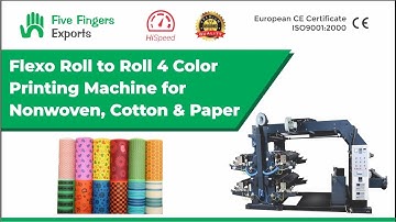 Flexo Four Color Roll To Roll Printing Machine  - 1400 MM | Five Fingers Exports | India