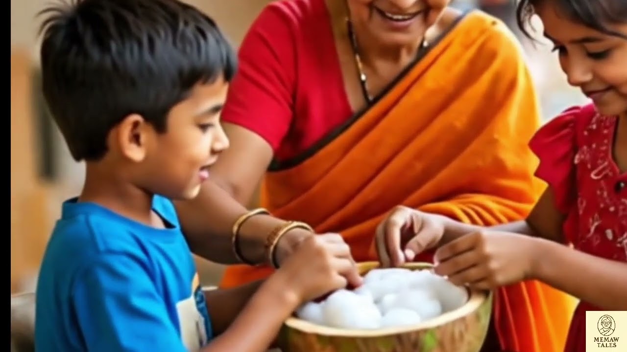 Tamil animated story..Grandma and the Baby Sparrow "காளி பாட்டியும் குருவிக்குஞ்சும்"