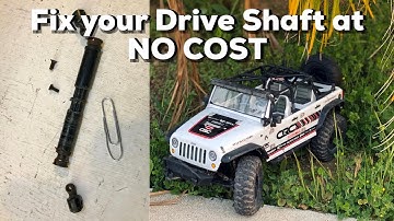 How to fix your broken RC drive shaft for FREE!