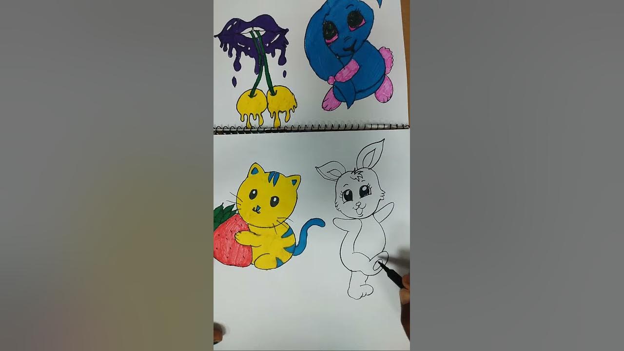 Simple and beautiful drawing videos for kids😘😘Art and drawing tips vide