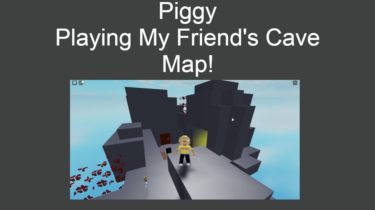 Piggy Playing My Friend S Cave Map Roblox Youtube - cave world roblox