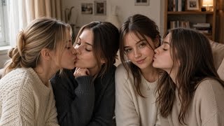 Girl Best Friendship Goals That Melt Your Heart | Beautiful Besties Kissing lesbian  screenshot 4